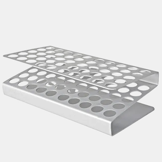 Aluminum test tube rack. Various sizes (1 unit). Price from €35.58
