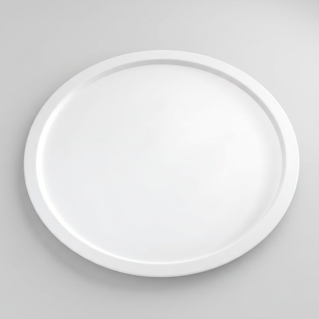 WHITE MELAMINE TRAY 31 CM