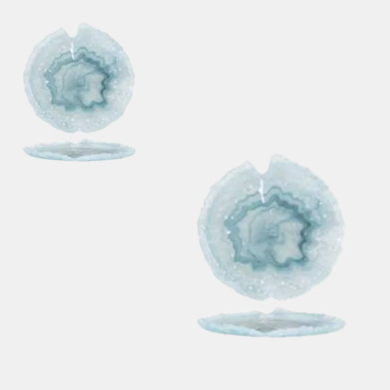 Santorini glass plate ø24x2.5 cm (12 pcs)