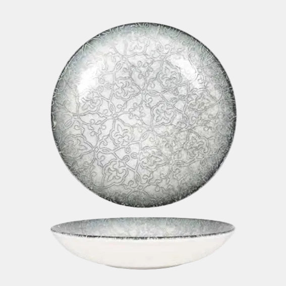 Prato fundo em porcelana gourmet Tequendama, ø23 cm. Garantia contra lascas (6 unidades)