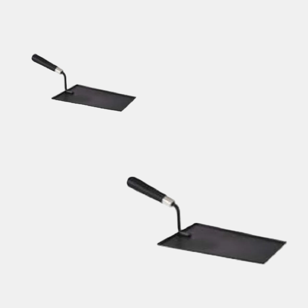 Paleta de servir Inox Negra con mango de madera negro "BOB". 37 x 15.5 x 12.5 cm - 1 Ud.