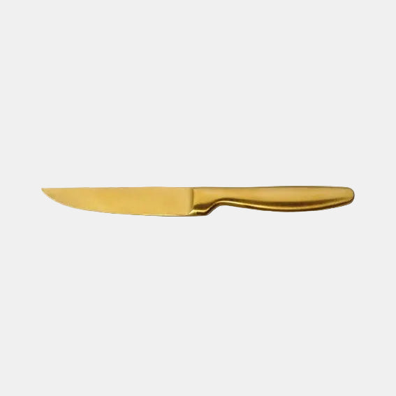 Cuchillo chuletero inox K6 Boj Satin Gold. 22,1 cm - 6 Uds.