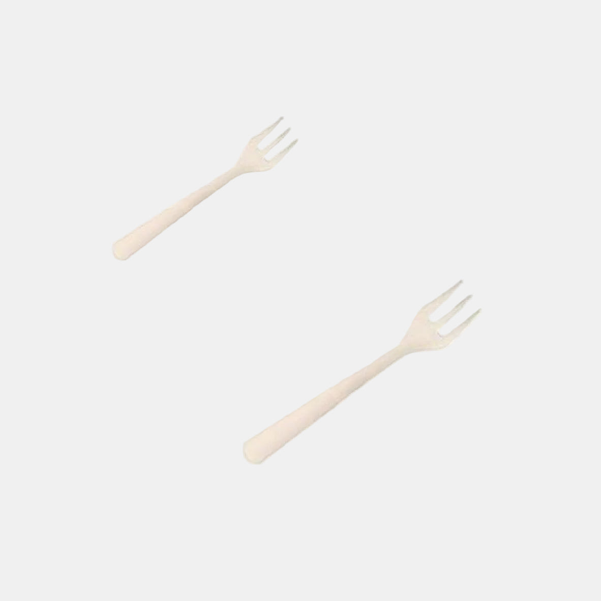 Mini CPLA White Fork 10cm - 250 Pcs