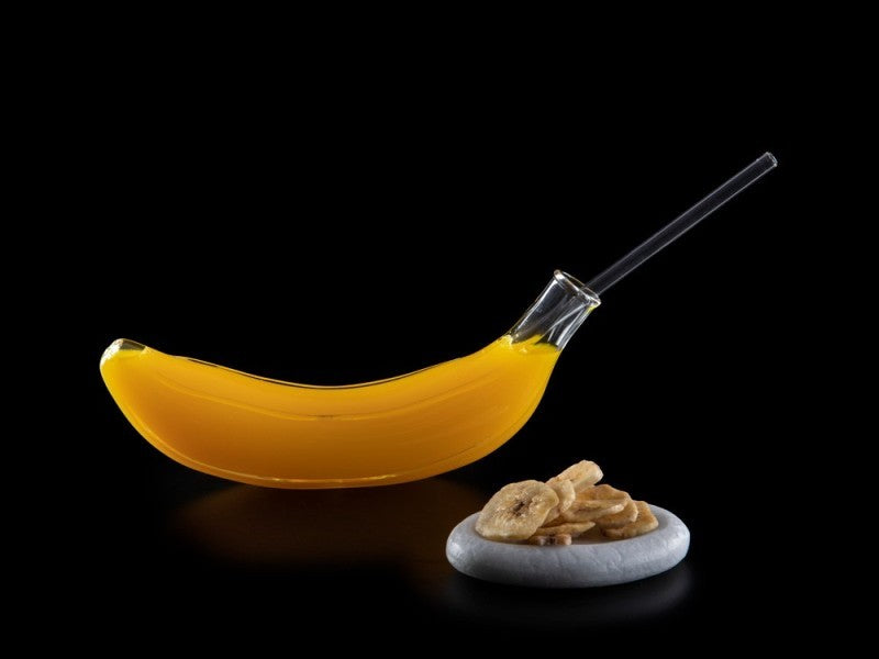 Copo em forma de banana, 23x5x10cm, 250ml (1 unidade)