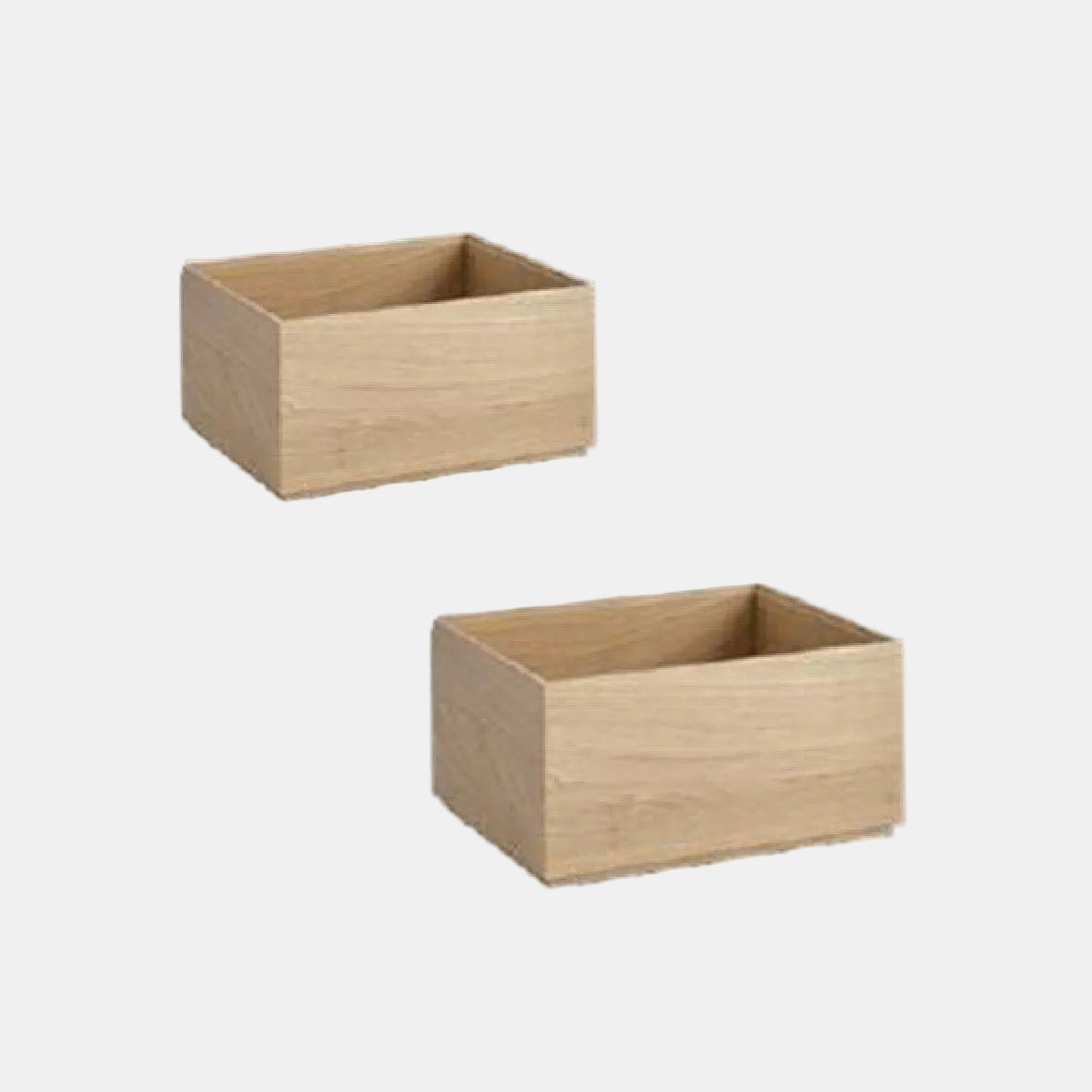 Valo GN 1/2 oak wooden box. Various sizes.