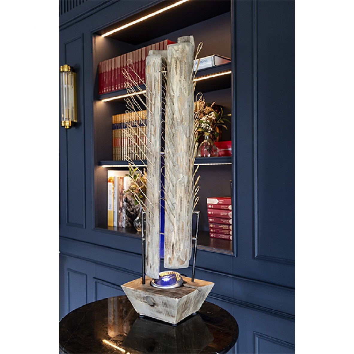 Wooden vertical light stand for 132 skewers (1 unit)