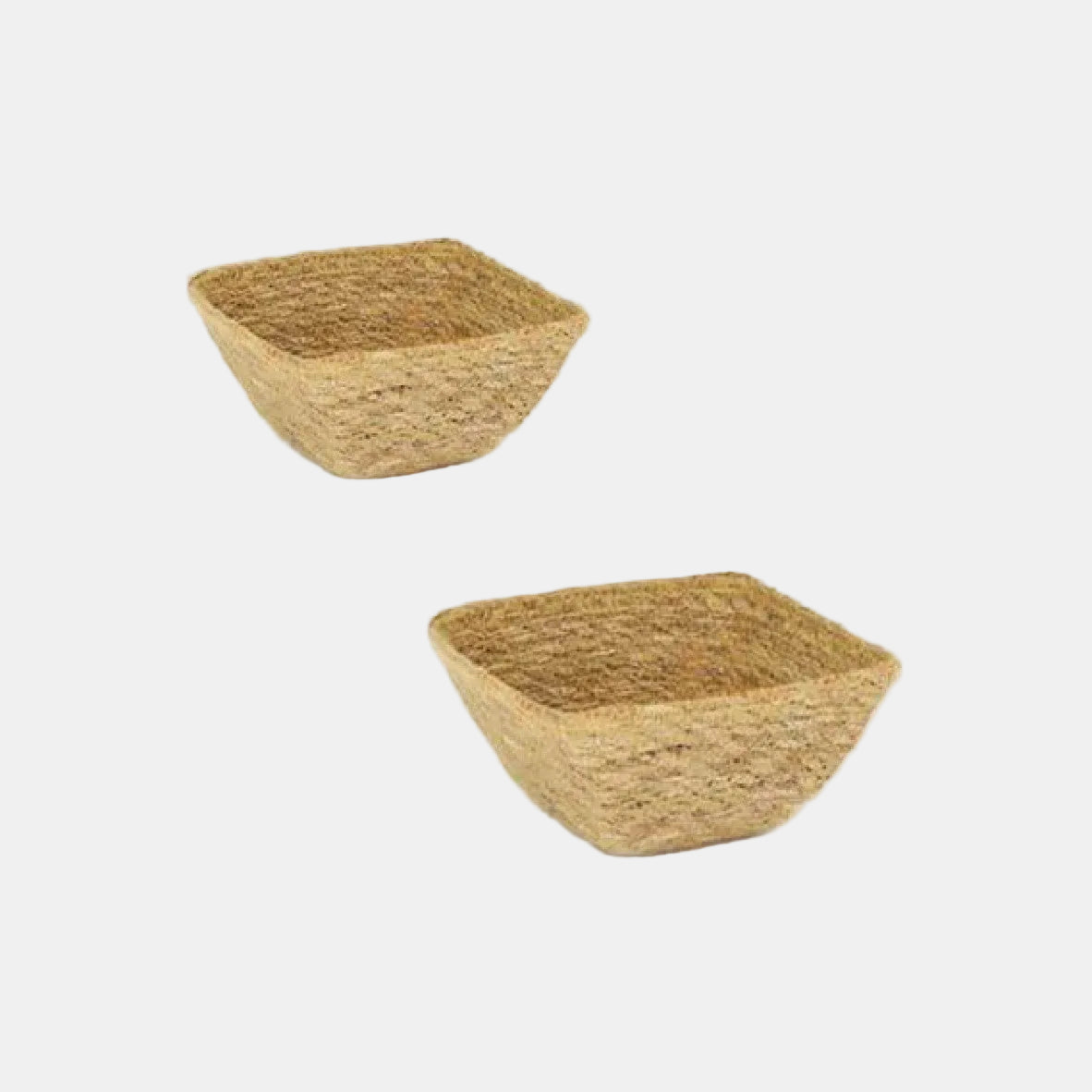 Square seagrass basket. Various sizes (24 units)