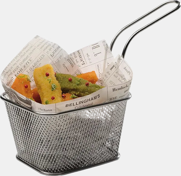 Cesta freidora cuadrada inox. 10 x 9 x 5,5 cm - 1 Ud.