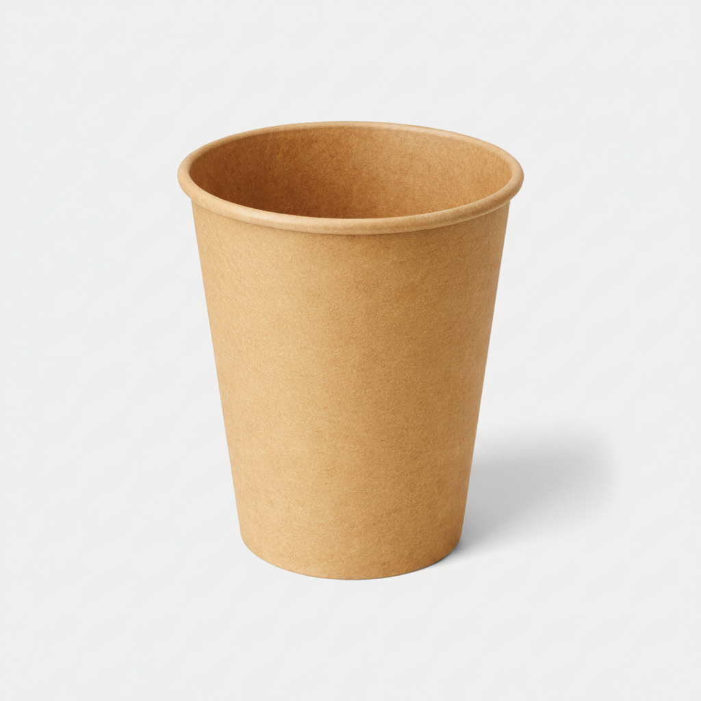Vaso cartón kraft. 120 ml. 4 Oz - 1000 Uds.