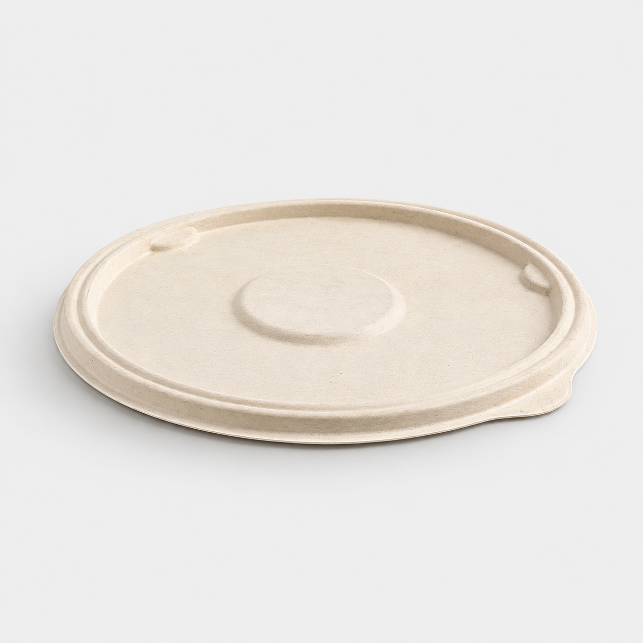 Tapa redonda caña de azúcar compostable para envase hermético. Varias medidas y unidades