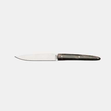 Cuchillo chuletero madera estabilizada negra. 22.5 cm - 6 Uds