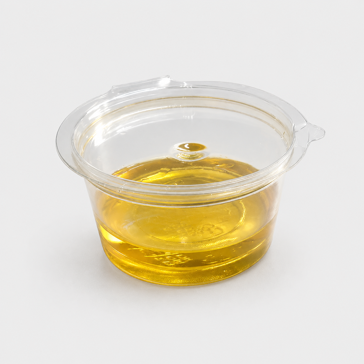 Recipiente para molho em PET com tampa articulada. 50 cl. 450 unidades