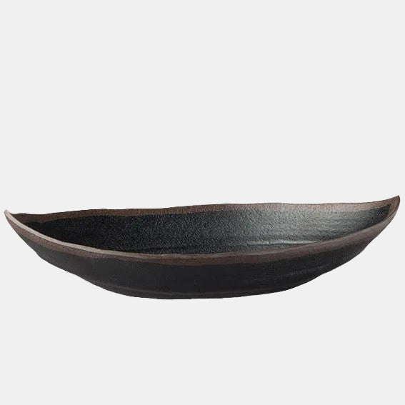 Fuente melamina hoja Marone. Varias medidas - 1 Ud.