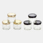 Mini tarro cristal confitura. ø4 x 4 cm. 30 ml. Varios colores - 105 Uds.