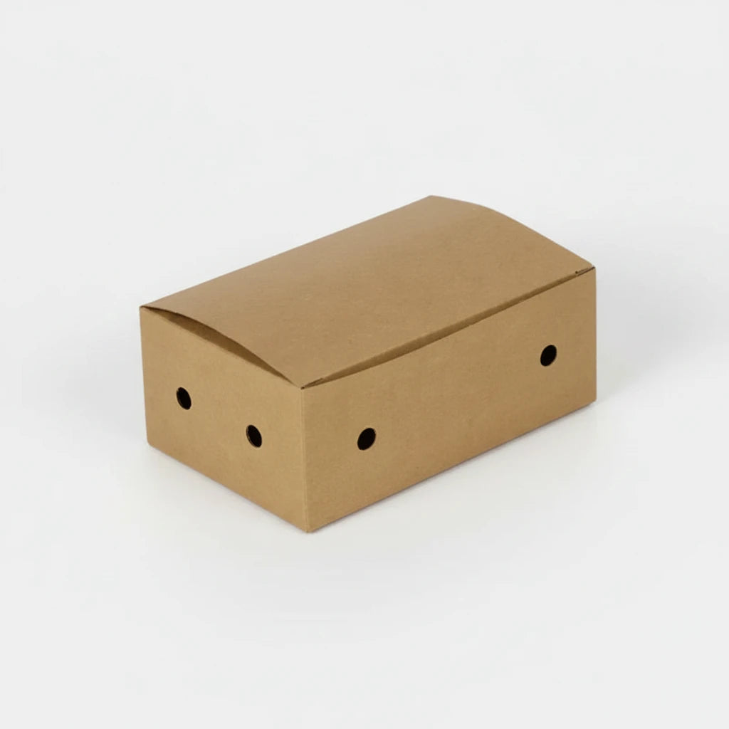 Caja de cartón con ventilación para fritos. 11.4 x 7.3 x 4.5 cm - 500 uds.