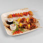 Biodegradable palm leaf plates. Various sizes (100 units)
