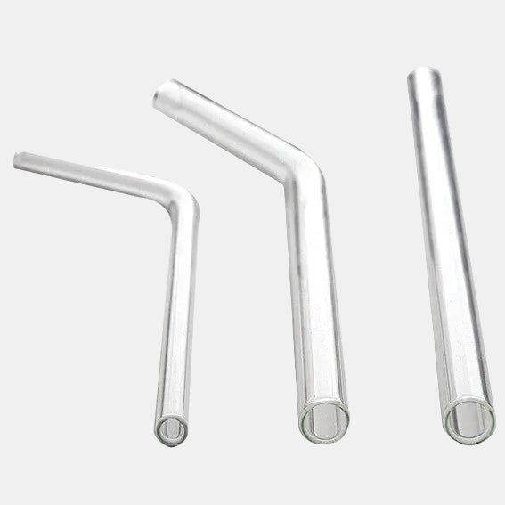 Borosilicate straw. Various sizes and shapes (24 units)