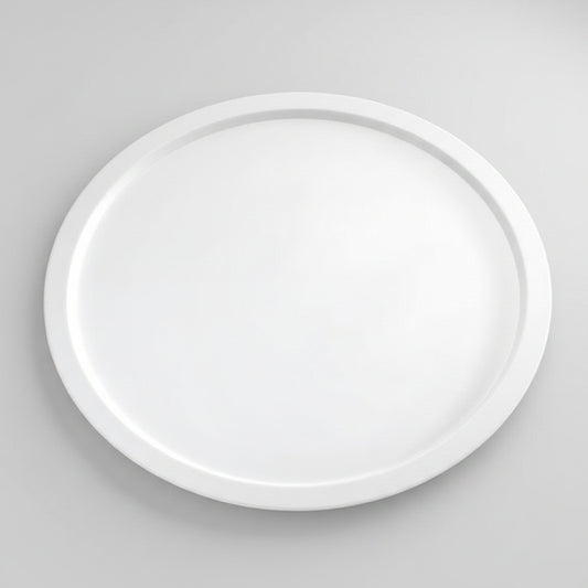 Bandeja Melamina Blanca. ø38 x 2.5 cm - 1 Ud