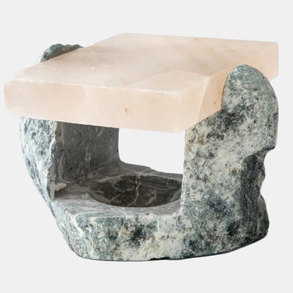 Suporte em mármore para placa de sal. Dimensões variáveis ​​(1 unidade). Preço: 67,76€
