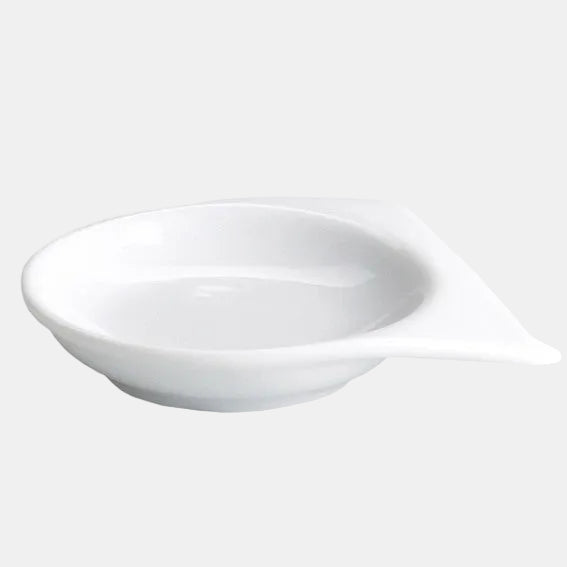 Molheira em porcelana branca com pega dupla, 7 x 7,5 x 1,5 cm (240 unidades) 0,94 €/unidade.