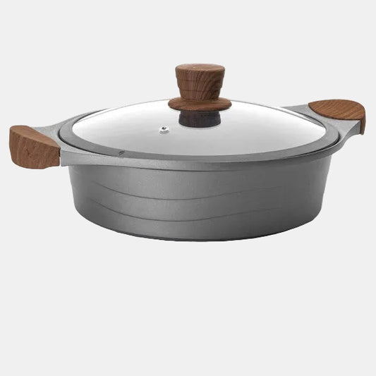 Cacerola baja con tapa Stilo. ø28 x 8,5 cm 4L - 1 Ud.