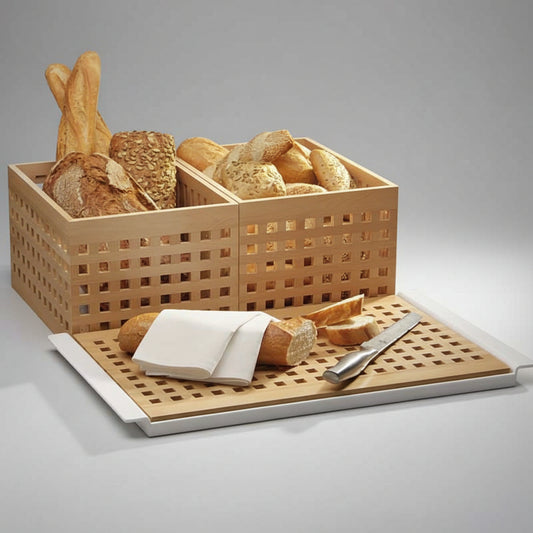 Caja madera haya para pan. Varias medidas - 1 Ud.