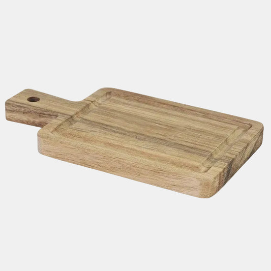 Rectangular acacia board 10 x 19 cm (12 Units)