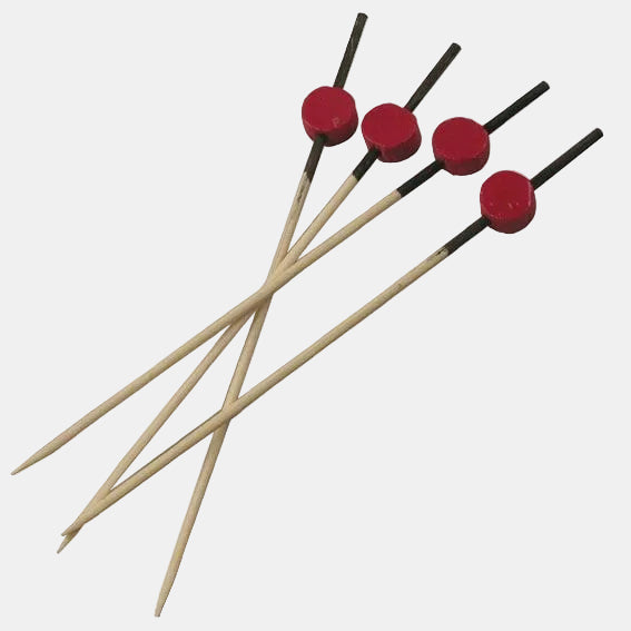 Red and black skewers 12 cm. (200 pcs)
