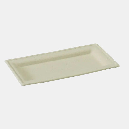 Plato marrón caña azúcar. Varias medidas - 500 Ud.