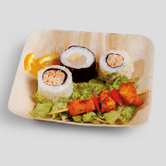 Areca palm leaf plate 16x16 cm (100 units)