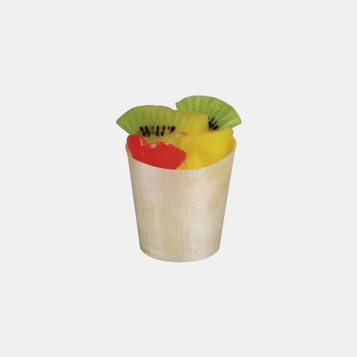 Wooden cups ø 4 x 5.5 cm 30 ml (1000 units)