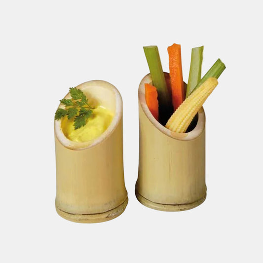 Oblique carved bamboo tube (200 pcs)