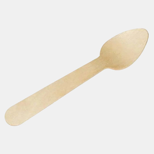 Biodegradable wooden spoon 11 cm (3000 units) Price per unit €0.04
