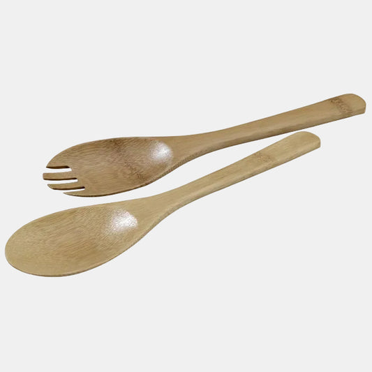 Set of two bamboo cutlery sets (50 pieces)