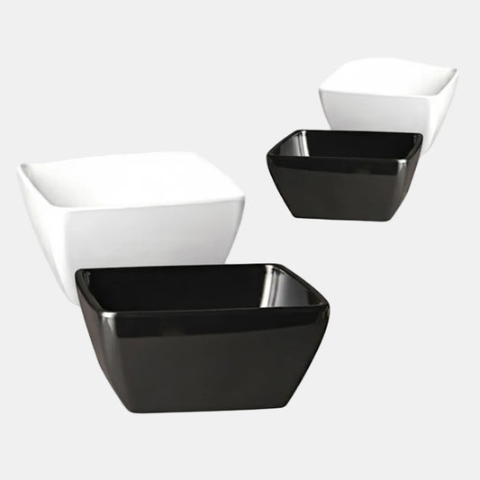 Square melamine bowl 9 x 9 x 4 140 ml. (1 Unit) Price €4.22