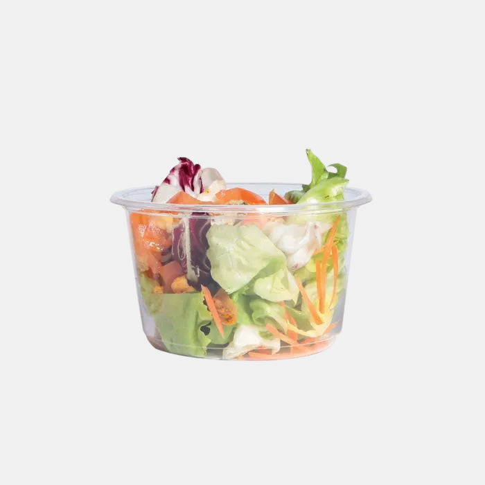Tarrina deli redonda plastico. ø12.1 x 5.1 cm. 350 ml - 1000 uds.