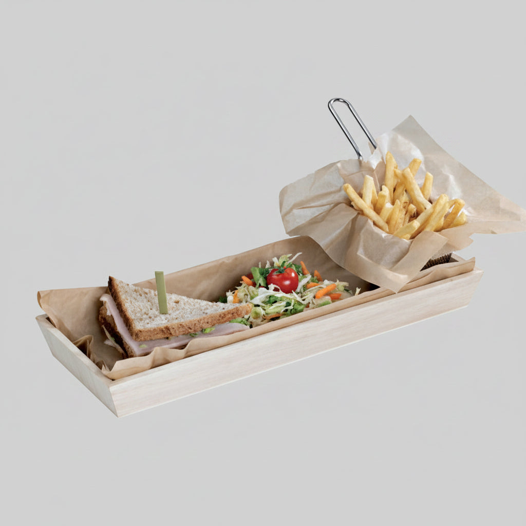 WOODEN TRAY 39X15X4 CM (10 UNITS)