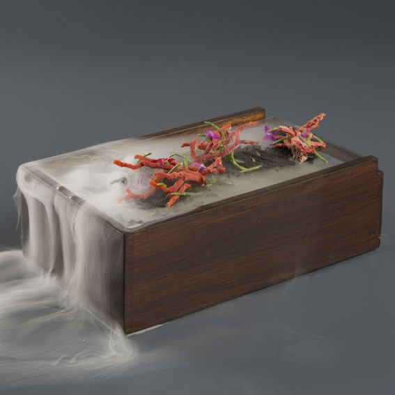 Caja de madera Corfú efecto bosque. 21 x 13 x 7cm - 1 Ud.
