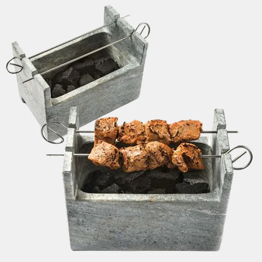 Barbacoa de piedra Charcoal Grill. 20 x 13 x 15 cm - 1 Ud.