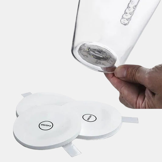 Disco de luz LED para iluminar bebidas. ø5 cm - 10 Uds.
