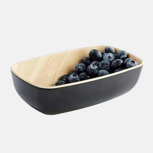 Taça Frida em melamina, madeira/preto, GN 1/9