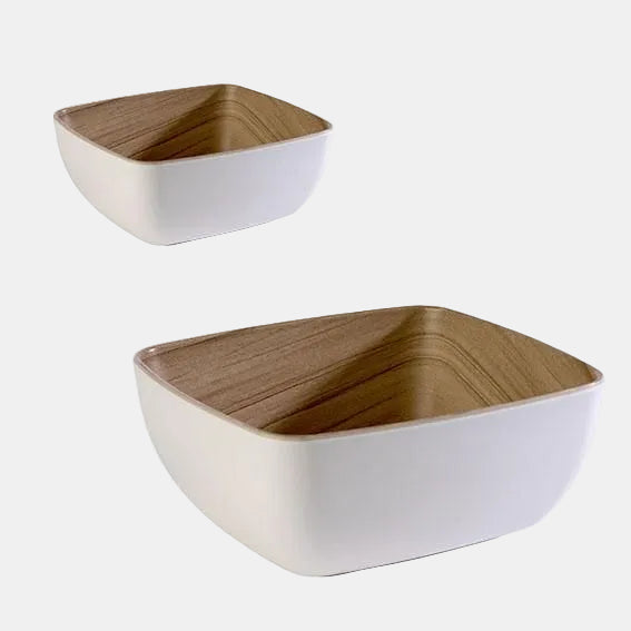 Frida melamine bowl WOOD/WHITE GN 1/6