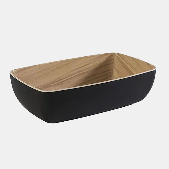 Frida melamine bowl WOOD/BLACK GN 1/4