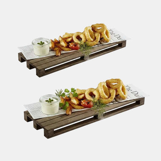 Mini food serving pallet 40 x 15 cm (1 pc)