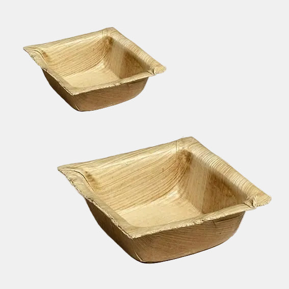 Mini bowl hoja de palma Bali. 7 x 7 cm - 600 Uds.