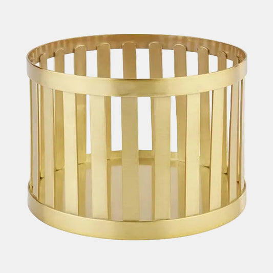 Cesta soporte dorado cepillo