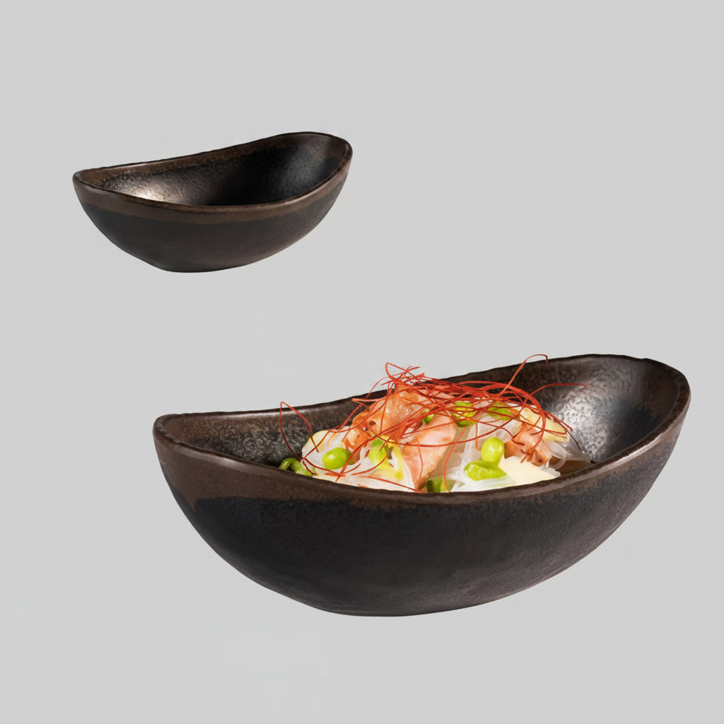 Bowl melamina marone. 16.5 x 10 x 5.5 cm 0.25 L - 1 Ud.