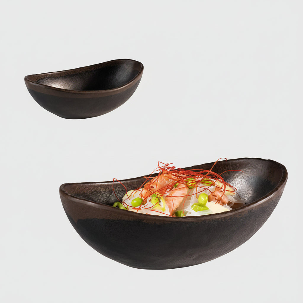 Marone melamine bowl 22 x 13 x 7.5 cm 0.6 L (1 Unit)