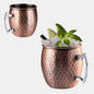 Domed mug with handle, stainless steel, 9x10 cm, 0.5 cl. Various colors (1 unit)