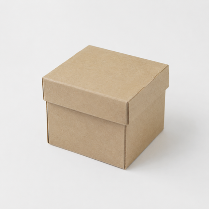 Caja flor para hamburguesa cartón Kraft parafinado. 12 x 12 cm - 1000 Uds.